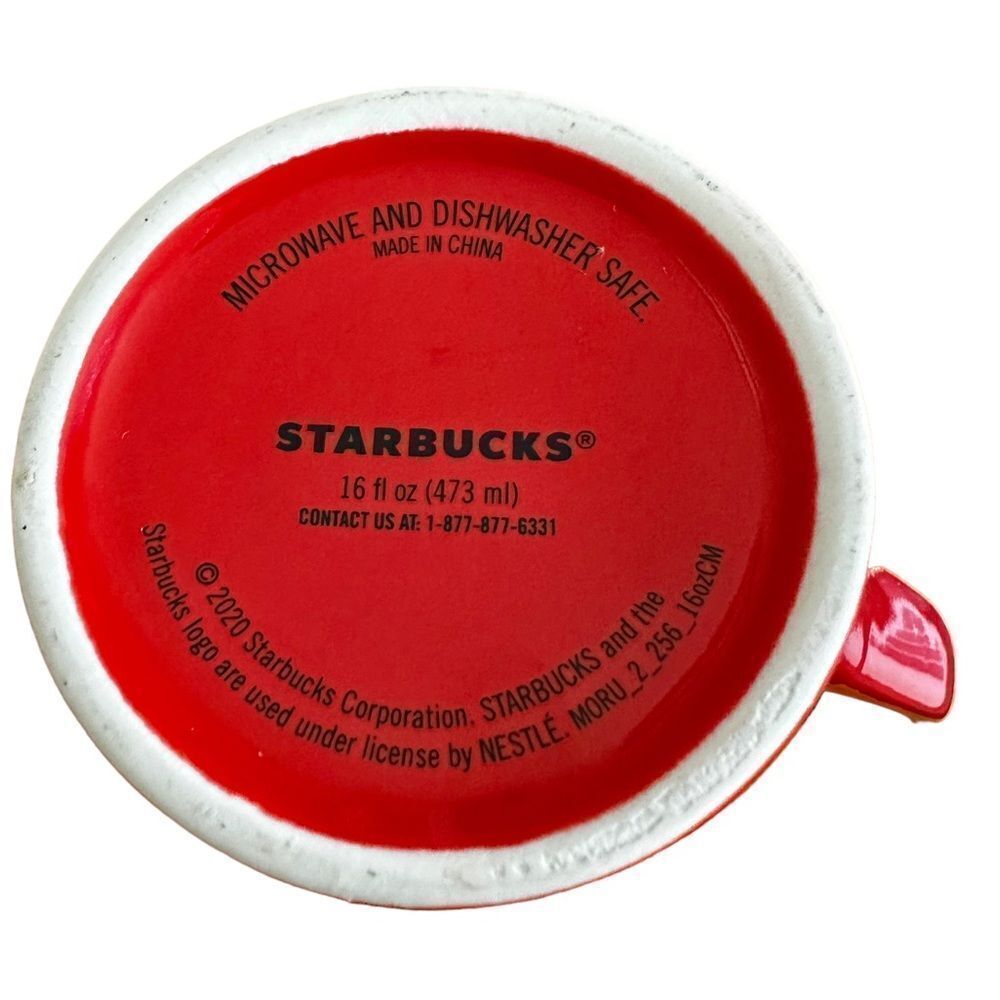 Starbucks 16 oz Red Christmas Mug      - Picture 5 of 5